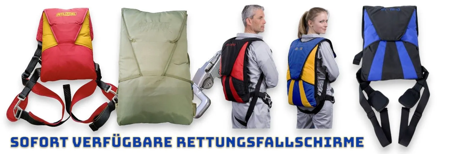 Sofort verfügbare Rettungsfallschirme